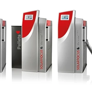 Solarfocus therminator II malkų ir granulių katilas