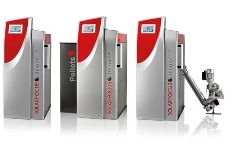 Solarfocus therminator II malkų ir granulių katilas
